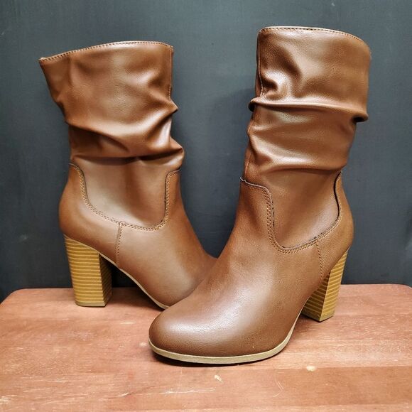 Style & Co Saraa Cognac Boot Size 6 - Picture 1 of 10